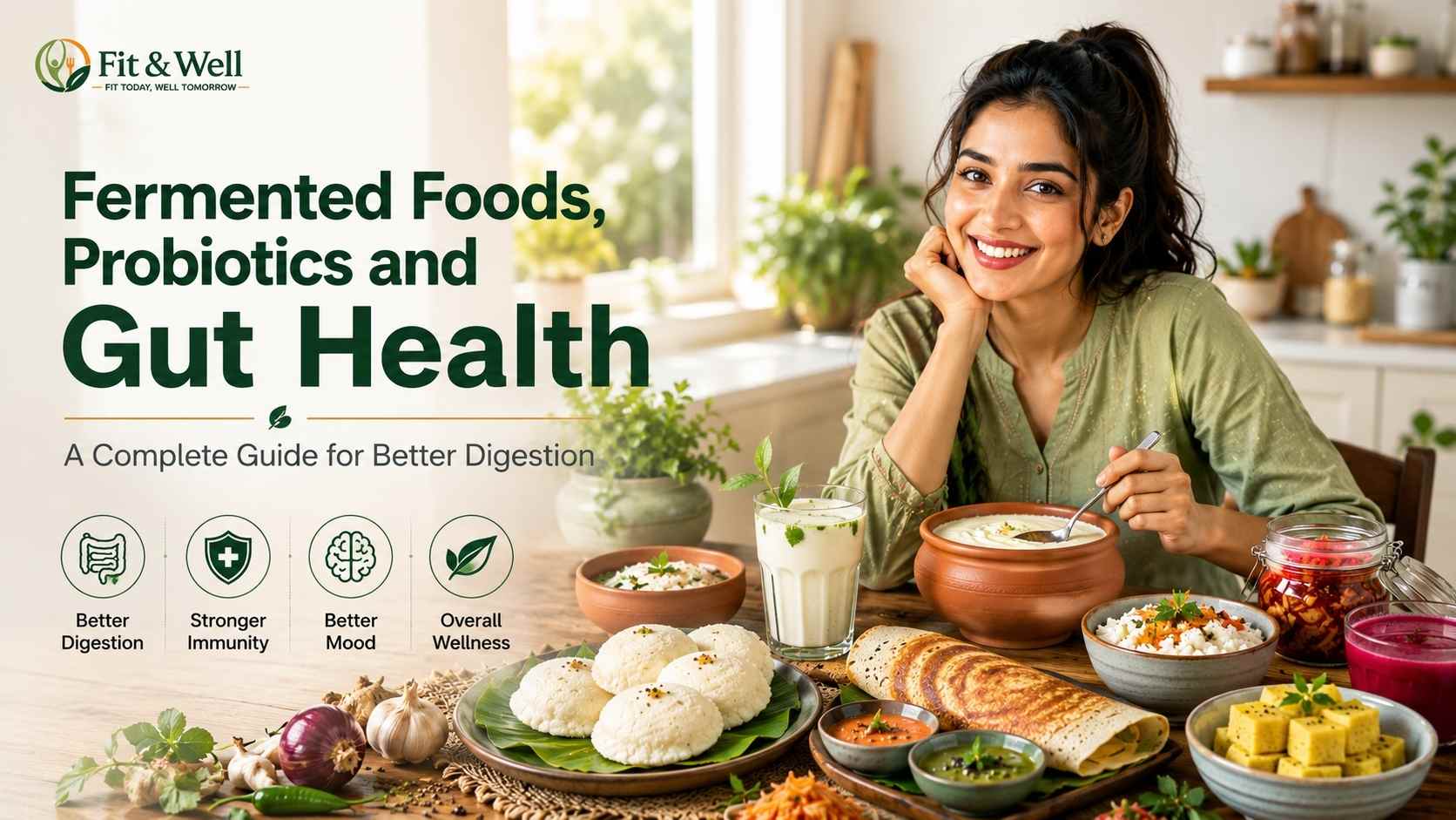 Read more about the article Fermented Foods, Probiotics, and Gut Health: A Simple Guide for Indians