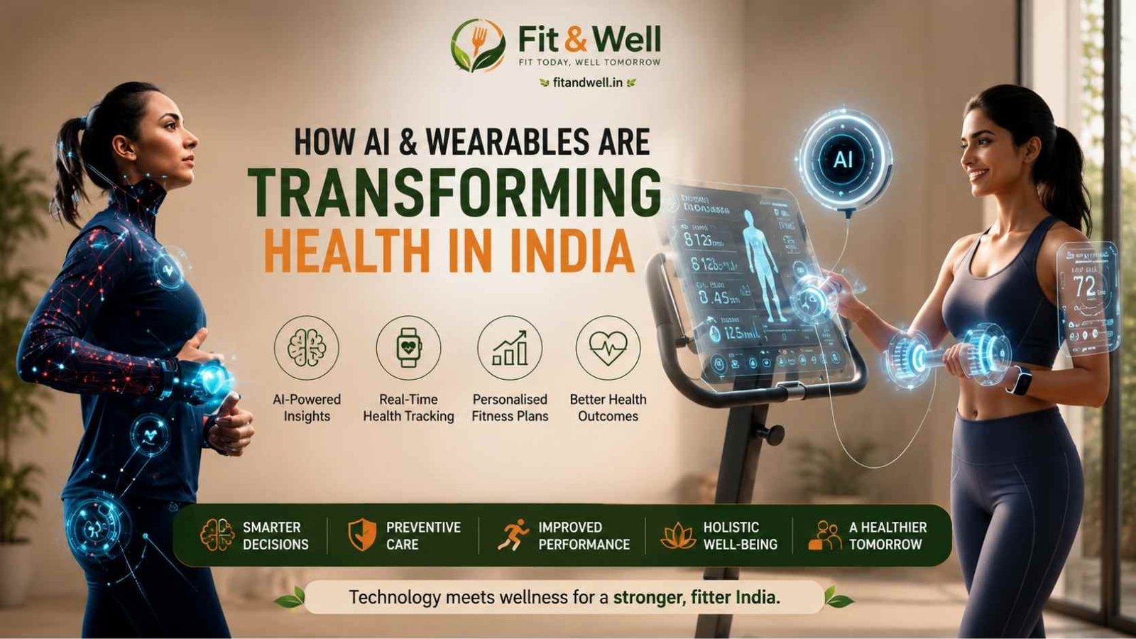 Read more about the article Personalised Fitness In India 2025: How AI & Wearables Are Transforming Health