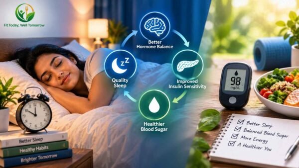Read more about the article Sleep and Blood Sugar: How Poor Sleep Raises Diabetes Risk